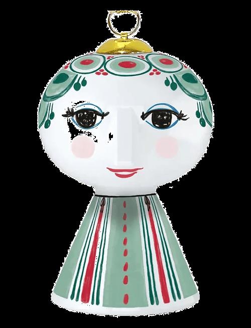 Bjørn Wiinblad | Eva Christmas Ornament 2025 Green | H:7.5CM