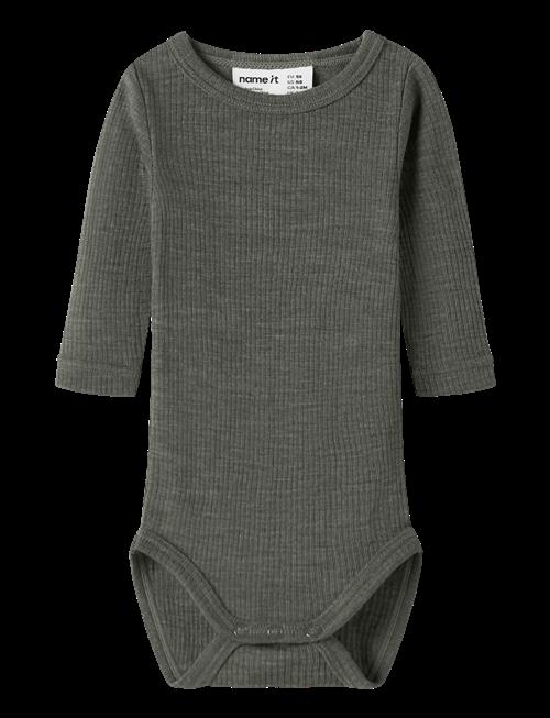 name it | Nbnwax Wool Rib Ls Body Noos | 86