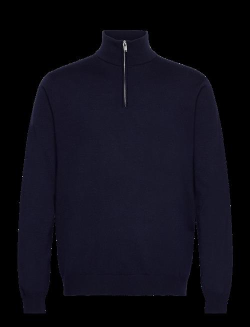 Lindbergh Black | 100 Merino Half Zip Knit | M