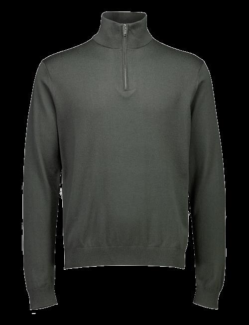 Lindbergh Black | 100 Merino Half Zip Knit | XXL