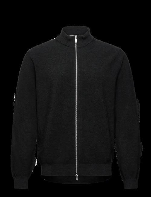 Lindbergh Black | 100 Merino Zip Through Knit | XXXL