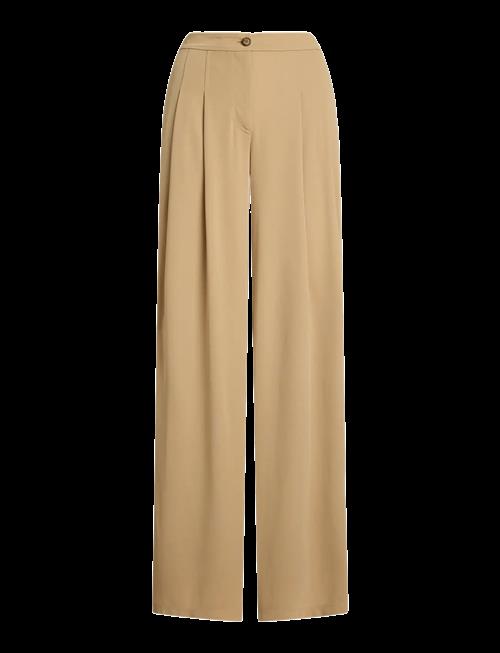 Lauren Ralph Lauren | Pleated Stretch Jersey Wide-Leg Pant | 40