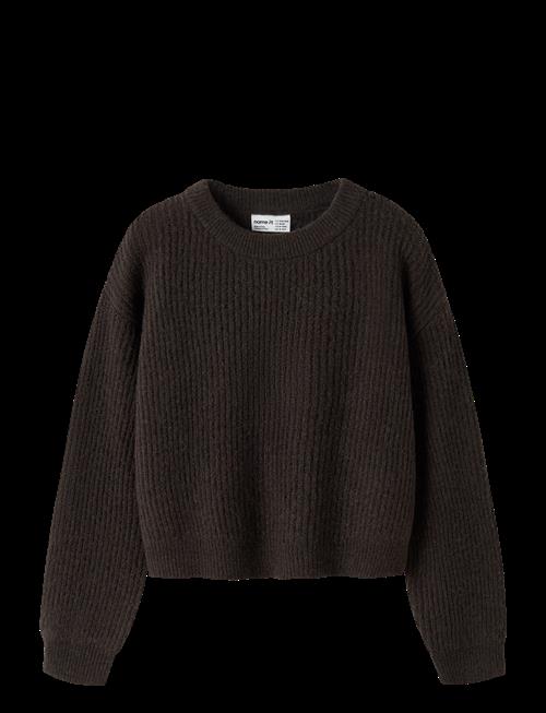 name it | Nkfholly Ls Boxy Short Knit Noos | 134-140