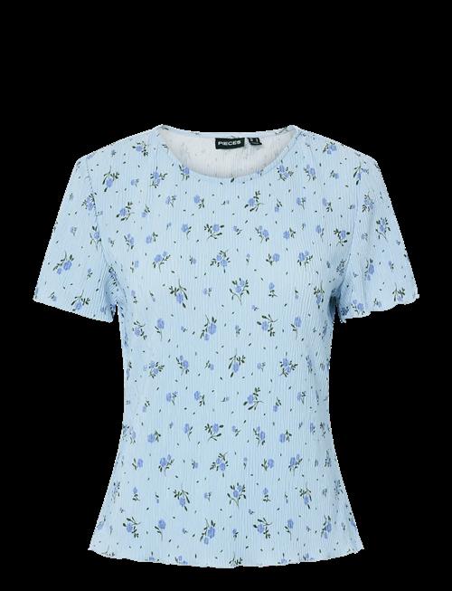 Pieces | Pcflora Ss O-Neck Top Jrs Noos Bc | XS