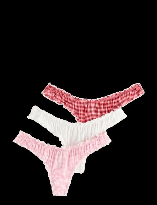 Lindex | 3-Pack Thong With Low Waist | XL