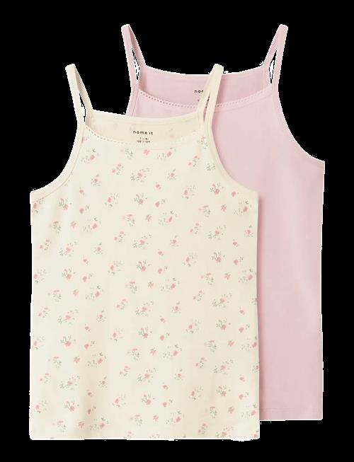 name it | Nkfstrap Top 2P Flower Noos | 122-128