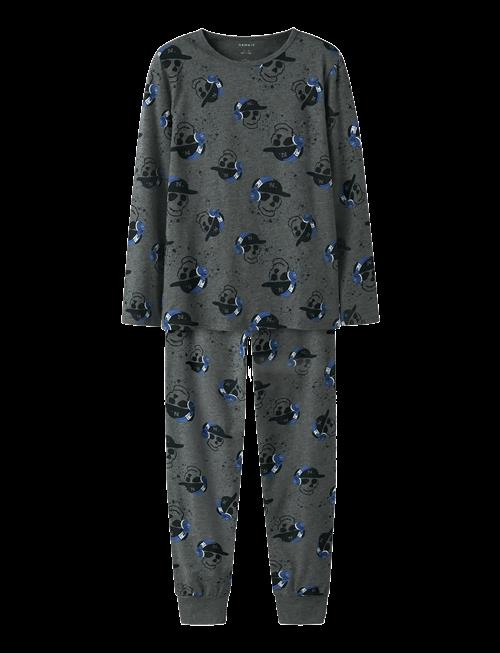 name it | Nkmnightset Dark Grey Mel Skull Noos | 110-116