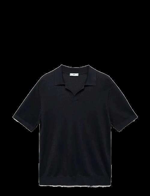 Mango | Cotton Polo Shirt With Microstructure | M