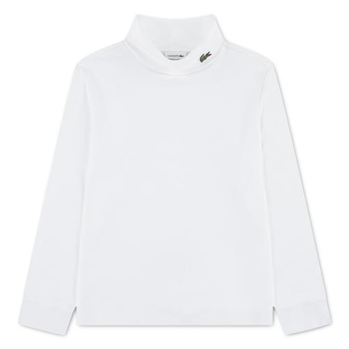Lacoste T-shirt Med Rullekrave Blanc  Blanc 122 cm  Hvid  122 cm  Drenge