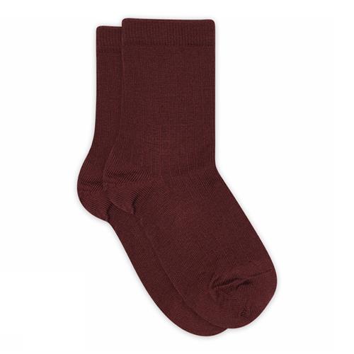 MP Denmark Wool Rib Socks Wine Red Wine Red 25-28 EU  Rød  25-28 EU  Drenge, Piger