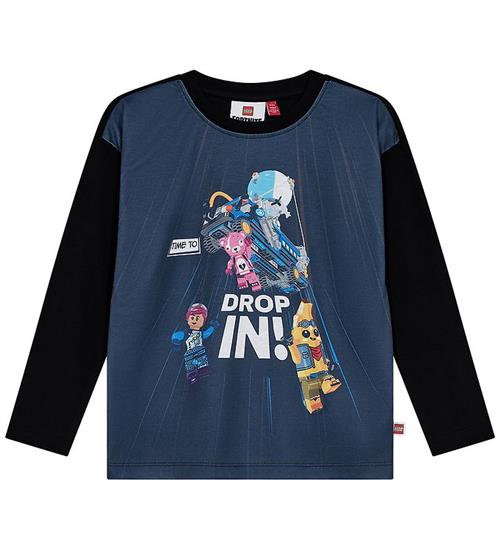LEGOÂ® Fortnite Bluse - LWTaj 707 - Mørkeblå m. Print