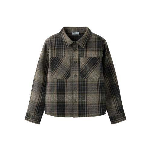 NAME IT Overshirt Oakes Olive Night