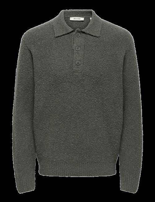 ONLY & SONS | Onsdale Rlx Ls Polo Knit Noos | XS