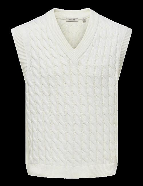 ONLY & SONS | Onskicker Life Rlx 3 Cable Vest Knit | M