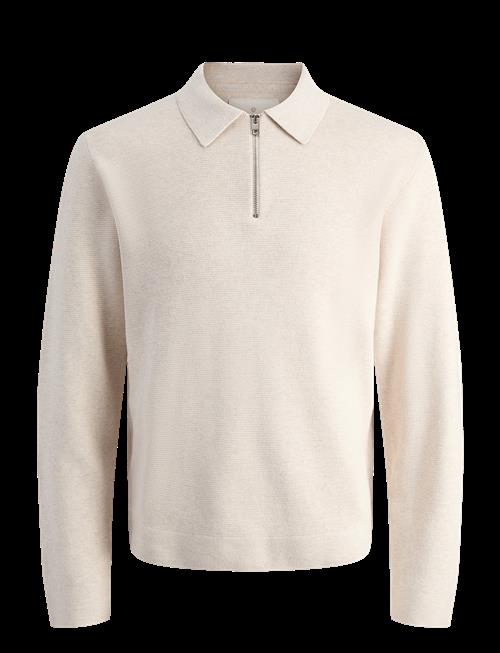 Jack & Jones | Jjmilano Stitch Knit Zip Polo Sn | XXL