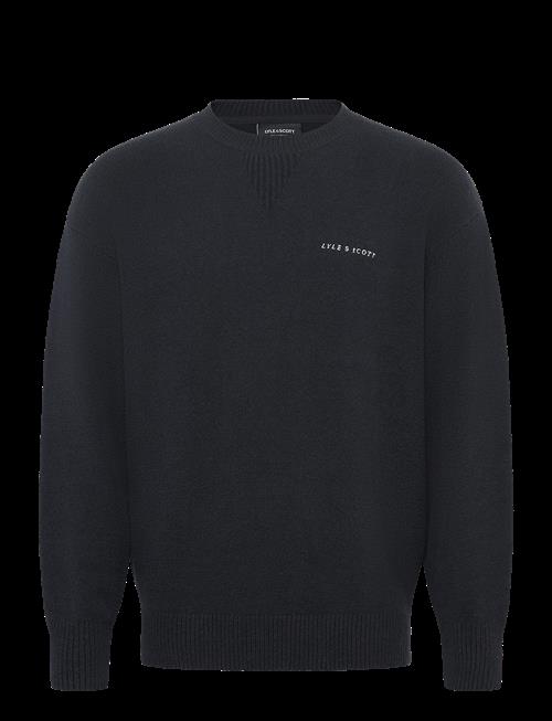 Lyle & Scott | Script Knitted Crew Neck | XXL