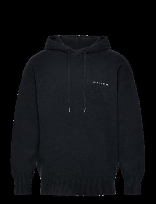 Lyle & Scott | Script Knitted Hoodie | L