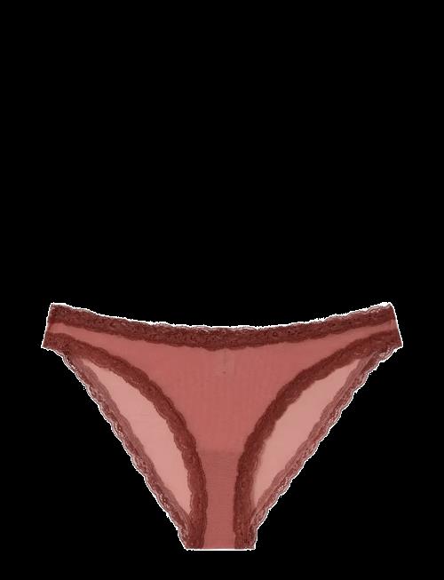 Understatement Underwear | Mesh Lace Trim Bikini Briefs | M