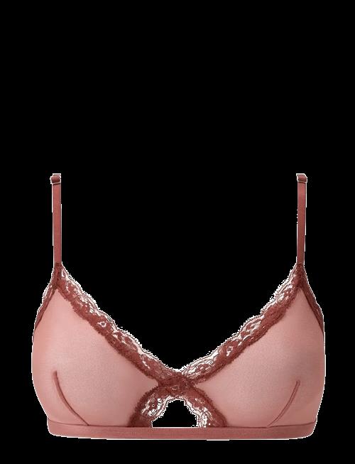 Understatement Underwear | Mesh Lace Trim Triangle Bralette | XS
