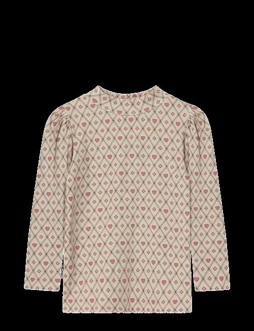 Fliink | Kelly Heart Ls Puff Blouse | 12 M