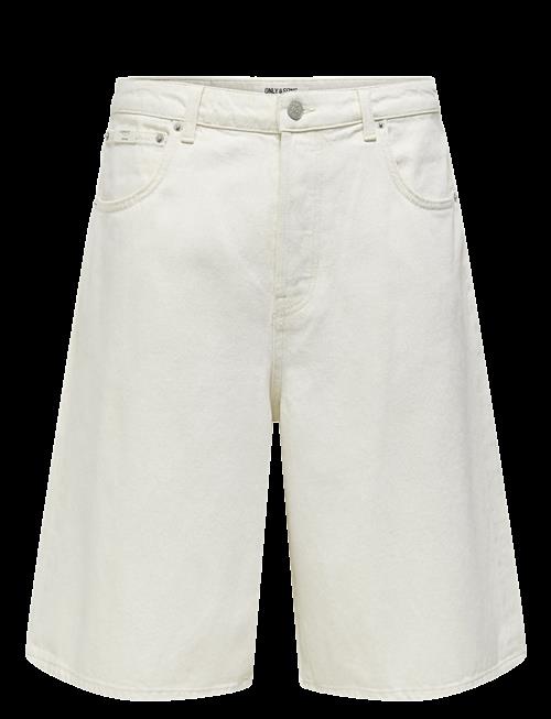 ONLY & SONS | Onscarl Balloon Ecru 4145 Pim Dnm Shorts | S