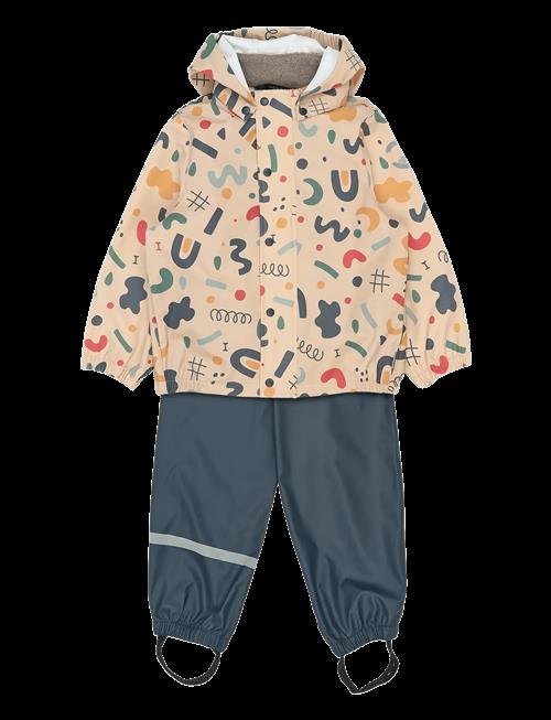 mikk-line | Pu Rain Set Aop W. Susp/104 | 128