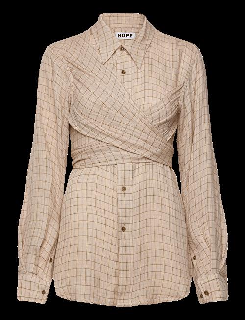 Hope | Twisty Shirt Airy Pink Check-34 | 38