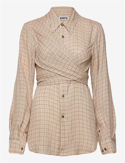 Hope | Twisty Shirt Airy Pink Check-40 | 38