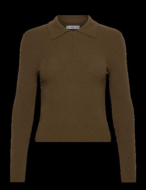 Mango | Polo-Neck Ribbed Sweater | L
