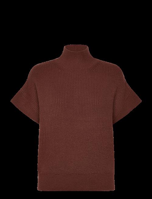 Mango | Perkins-Neck Short-Sleeved Sweater | S