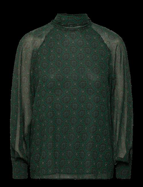Mango | Printed Blouse With Tie Closure | XS