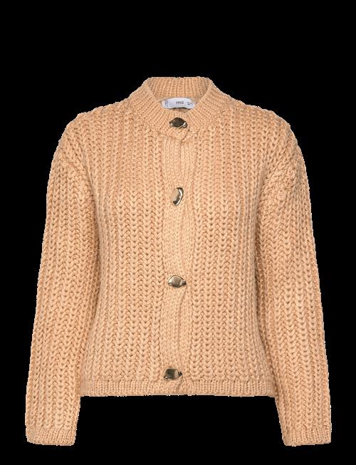 Mango | Chunky-Knit Cardigan With Jewel Buttons | L