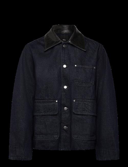 Mango | Denim Jacket With Faux-Leather Collar | S
