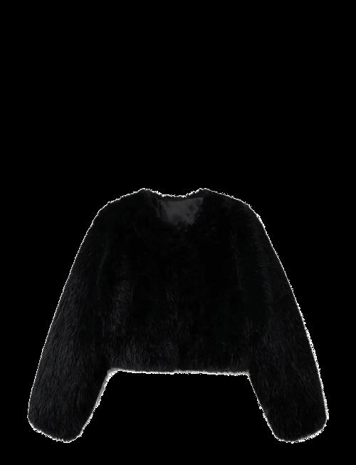 Mango | Faux-Fur Cropped Jacket | XS