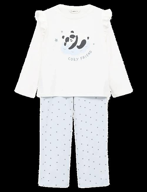 Mango | Printed Long Pyjamas | 3-4