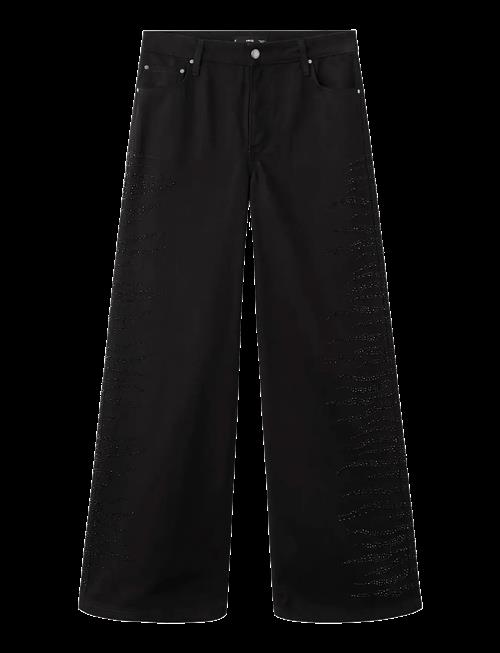 Mango | Wide Leg Jeans With Rhinestones | 34