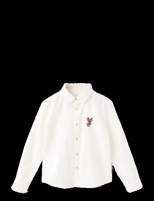 Mango | Shirt With Reindeer Embroidery | 5-6