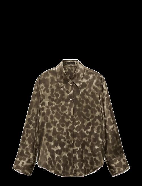 Mango | Satin Print Shirt | S