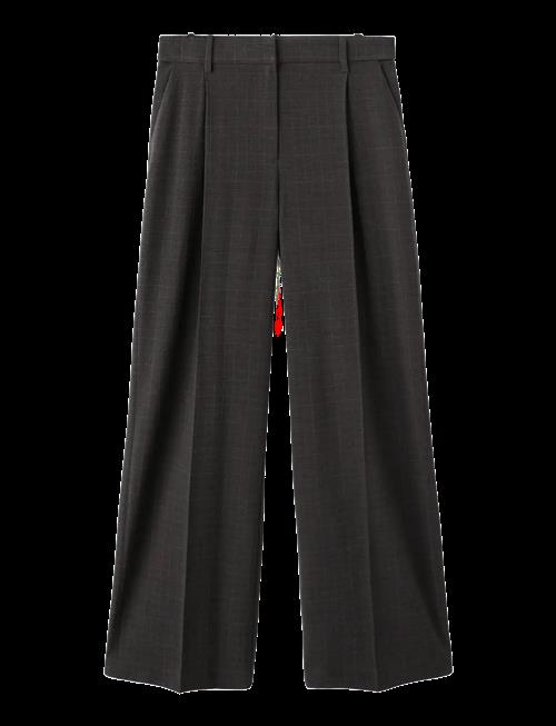 Mango | Check Pleated Trousers | 38