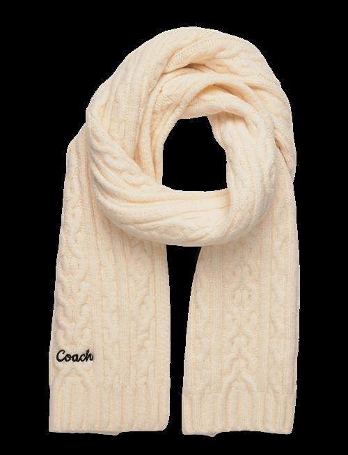 Coach Accessories | Embroidred Cable Knit Muffler | ONE SIZE