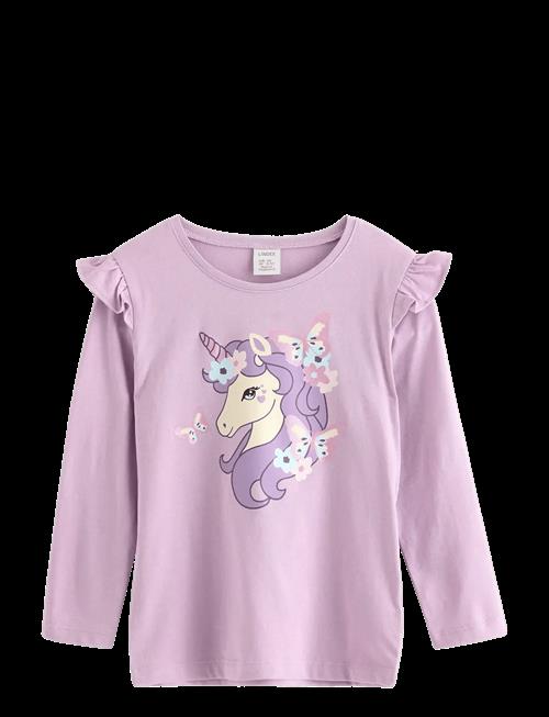 Lindex | Top Ls Frill Detail Unicorn Pr | 92