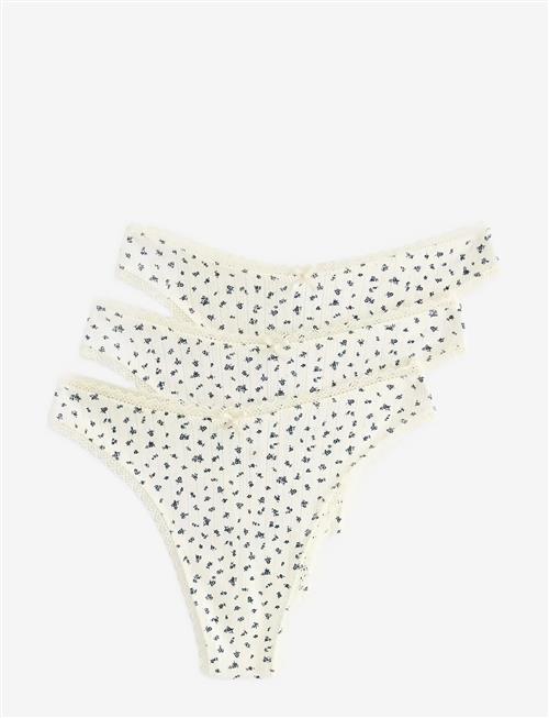 Lindex | Brief Thong Low Cotton Pointel | XL