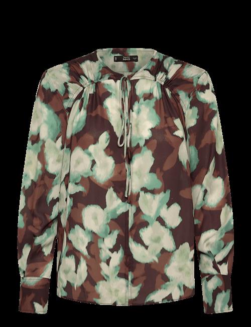 Mango | V-Neck Blouse With Tie | L