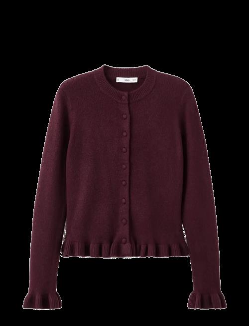 Mango | Ruffle  Knit Cardigan | XS