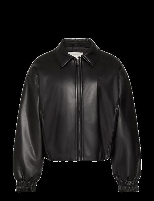 Calvin Klein Jeans | Faux Leather Insulated Bomber | L