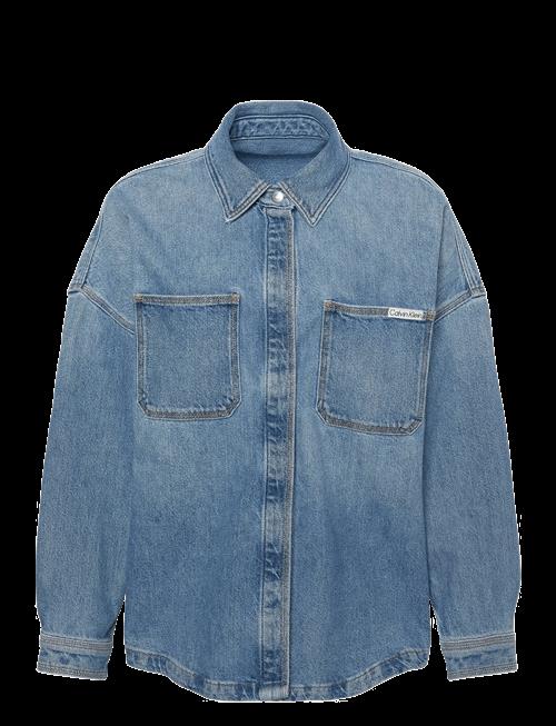 Calvin Klein Jeans | Denim Boyfriend Shirt Overnight | XXS