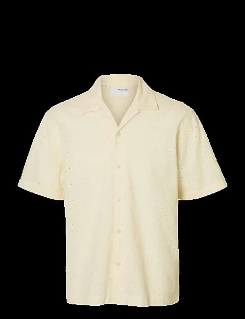 Selected | Slhrlxjax Broderie Ss Shirt | M