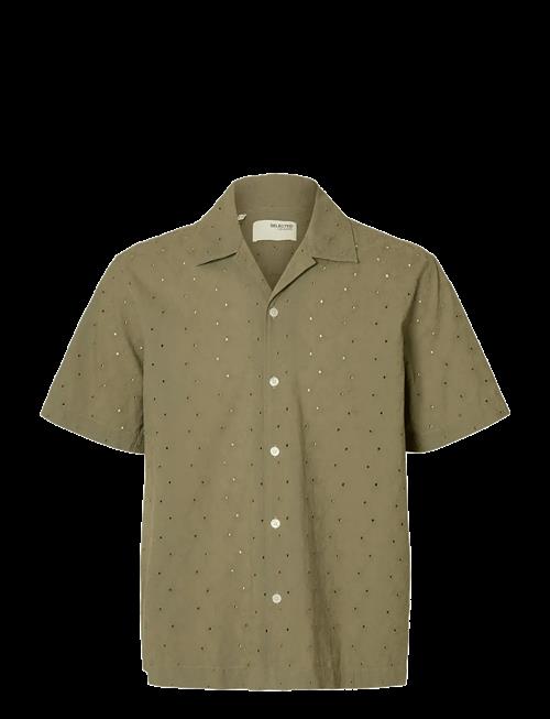 Selected | Slhrlxjax Broderie Ss Shirt | M