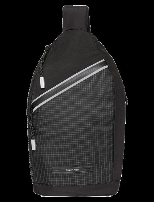 Calvin Klein | Striped Utility Zip Sling | ONE SIZE