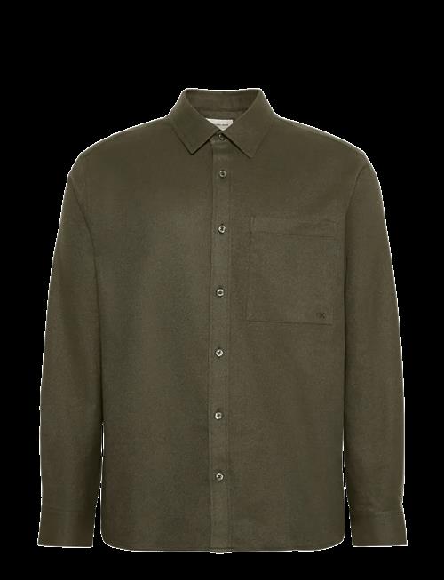 Calvin Klein Jeans | Ls Melange Flannel Easy Shirt | XXL